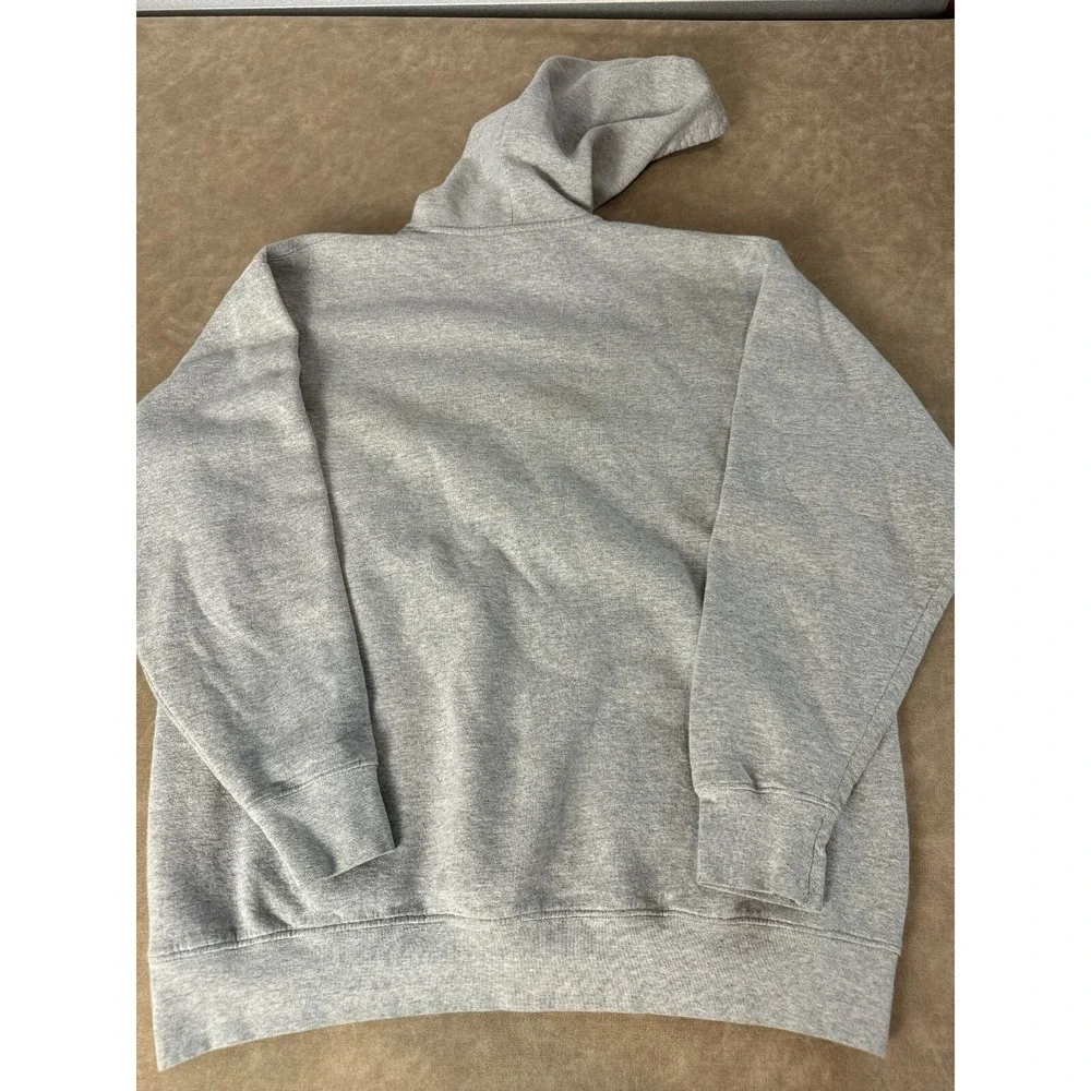 Adidas‎ Mens Kansas Jayhawks Graphic Logo Drawstring Hoodie Sweatshirt Gray M